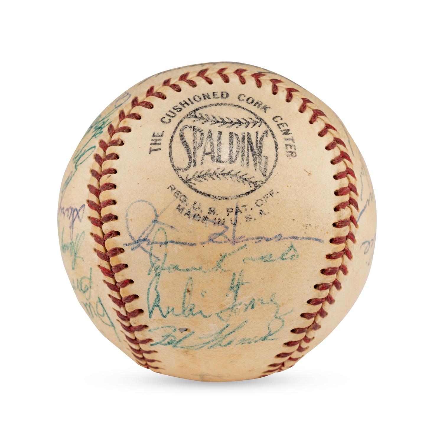 A 1953 New York Giants Team Signed Autograph Baseball