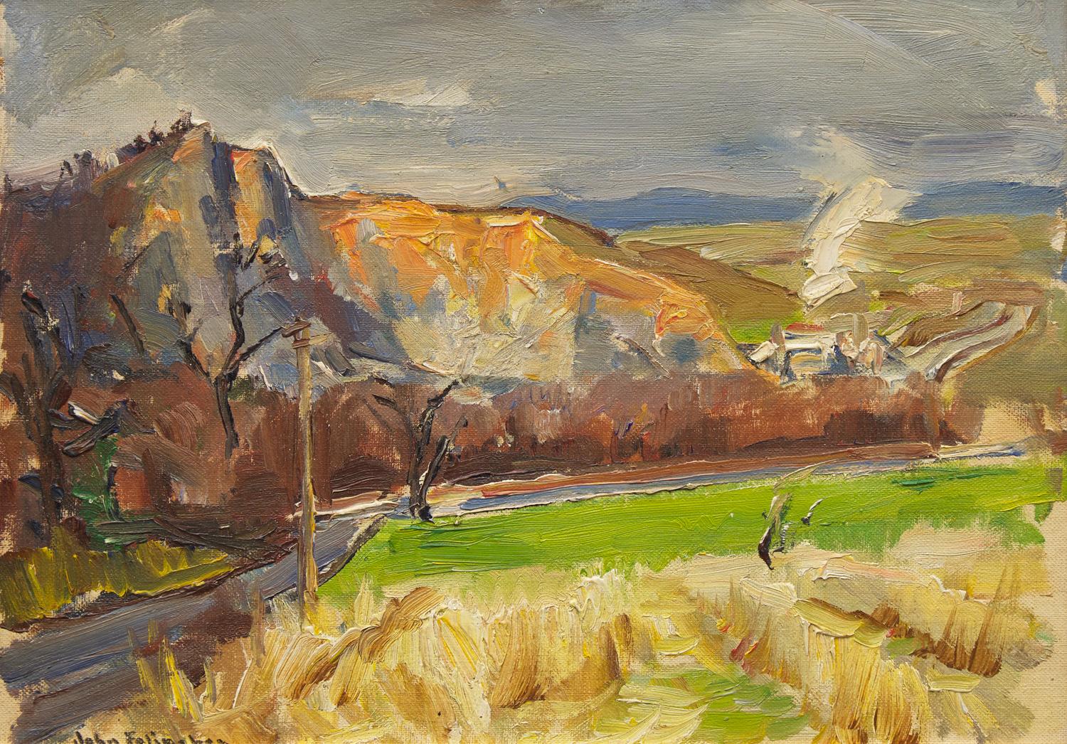 John Fulton Folinsbee (American, 1892-1972) — Mercer Quarry, Hopewell Township, New Jersey, c. 1930s