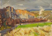 John Fulton Folinsbee (American, 1892-1972) — Mercer Quarry, Hopewell Township, New Jersey, c. 1930s