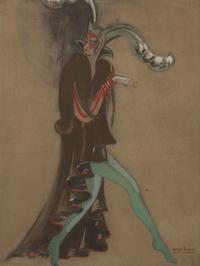 Georges Lepape (French, 1887–1971) — Les Collants Bleus (a costume design), 1929