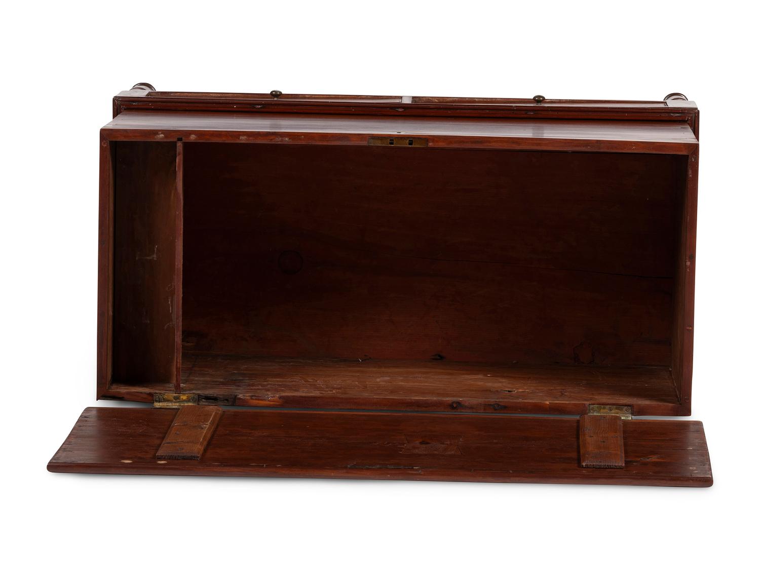 A Late Federal Bermuda Cedar Two-Drawer Blanket Chest on Frame