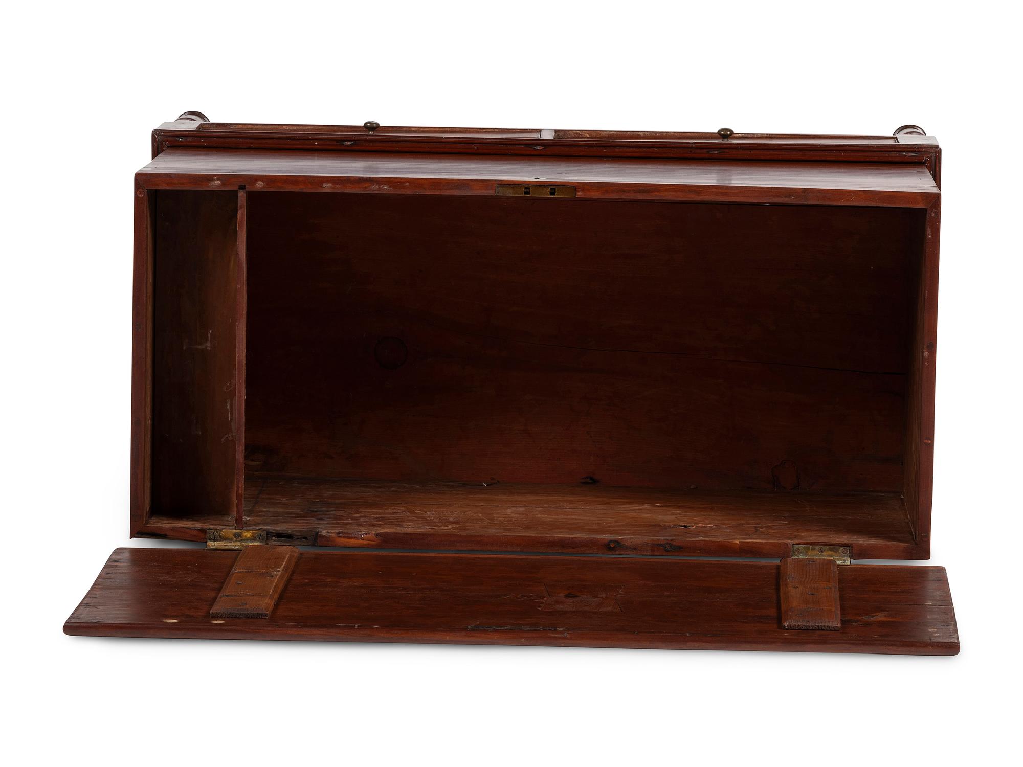 A Late Federal Bermuda Cedar Two-Drawer Blanket Chest on Frame