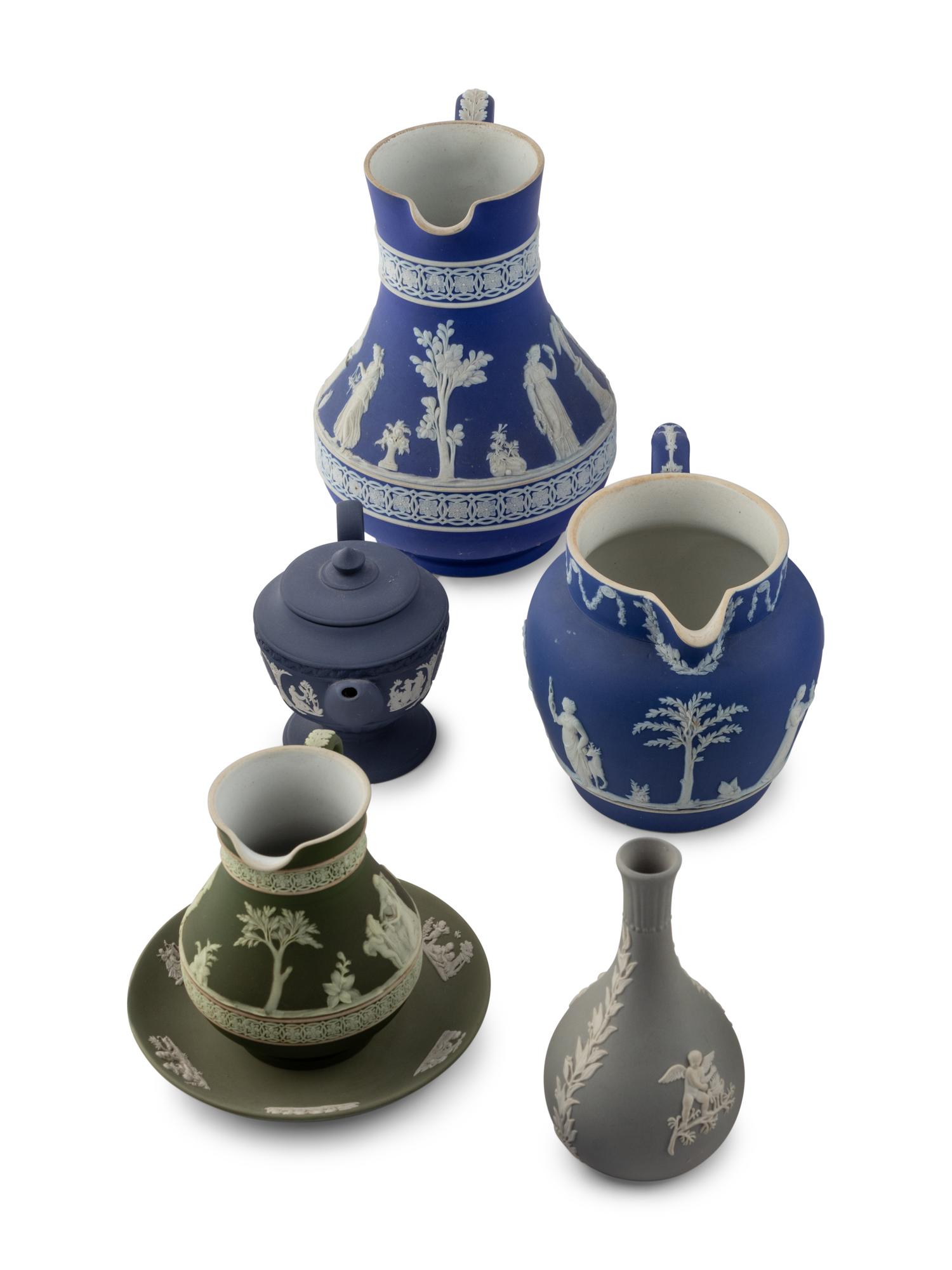 An Assembled Collection of Wedgewood Jasperware Table Articles