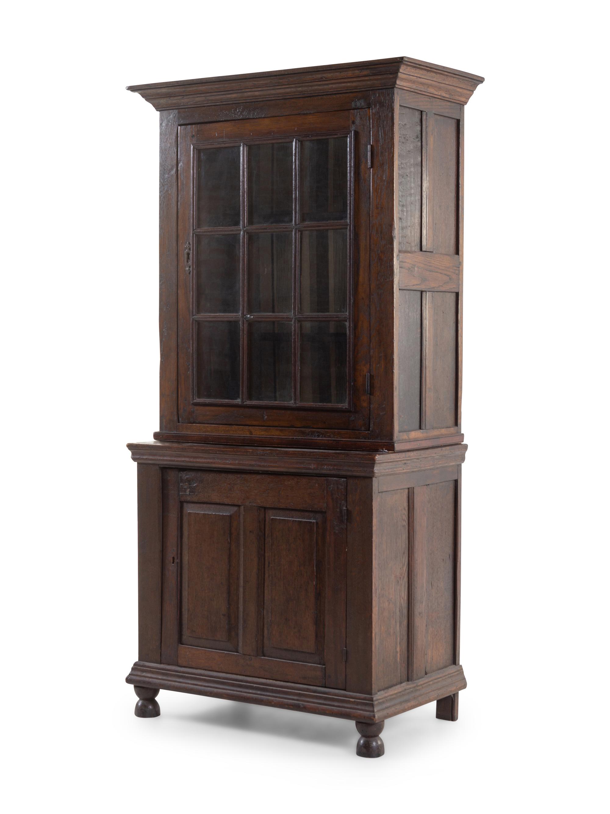 A French Provincial Step-Back Cupboard