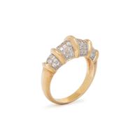 BICOLOR GOLD AND DIAMOND RING