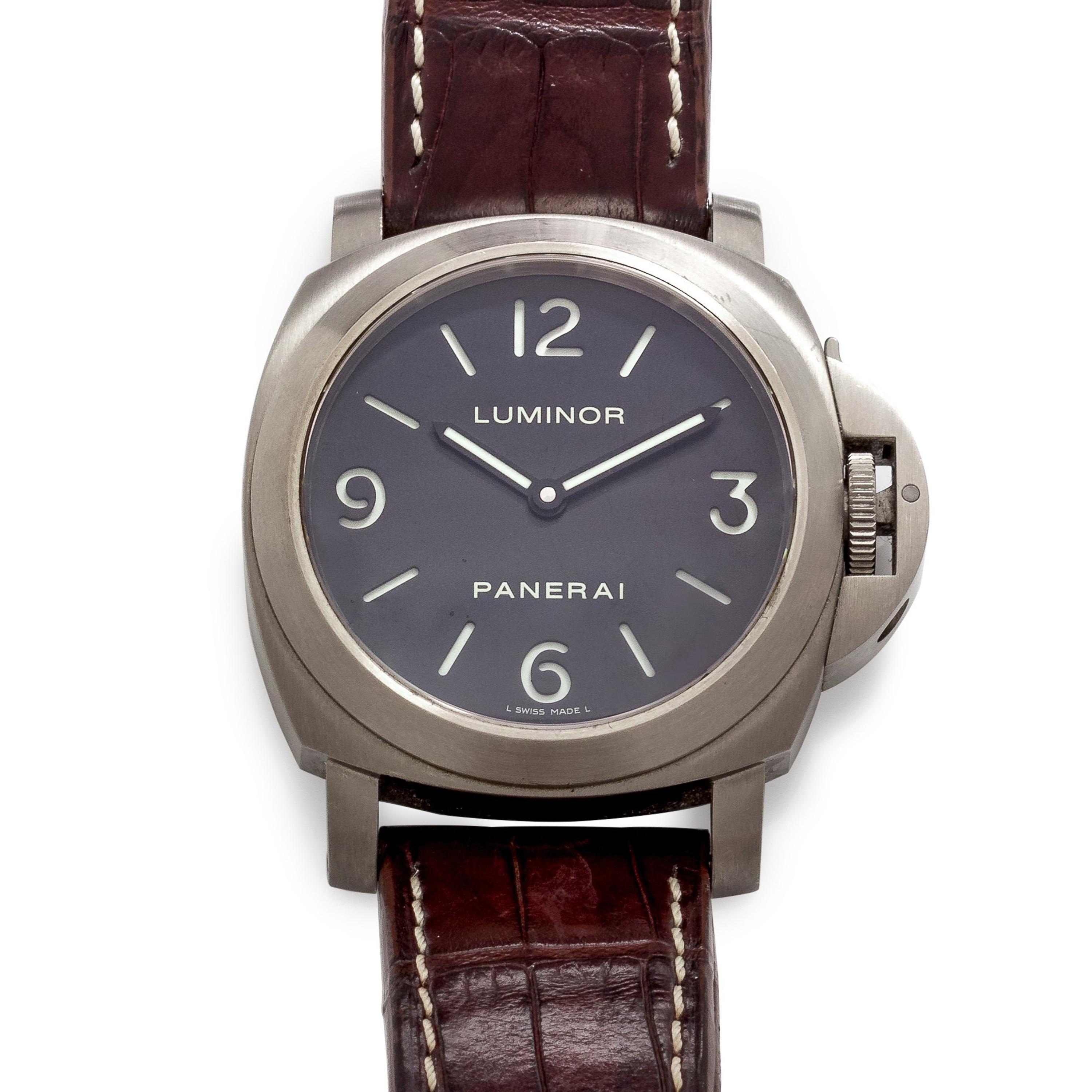 Panerai, Titanium 'Luminor' Wristwatch