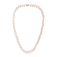 Collection of Four Cultured Pearl and Yellow Gold Necklaces