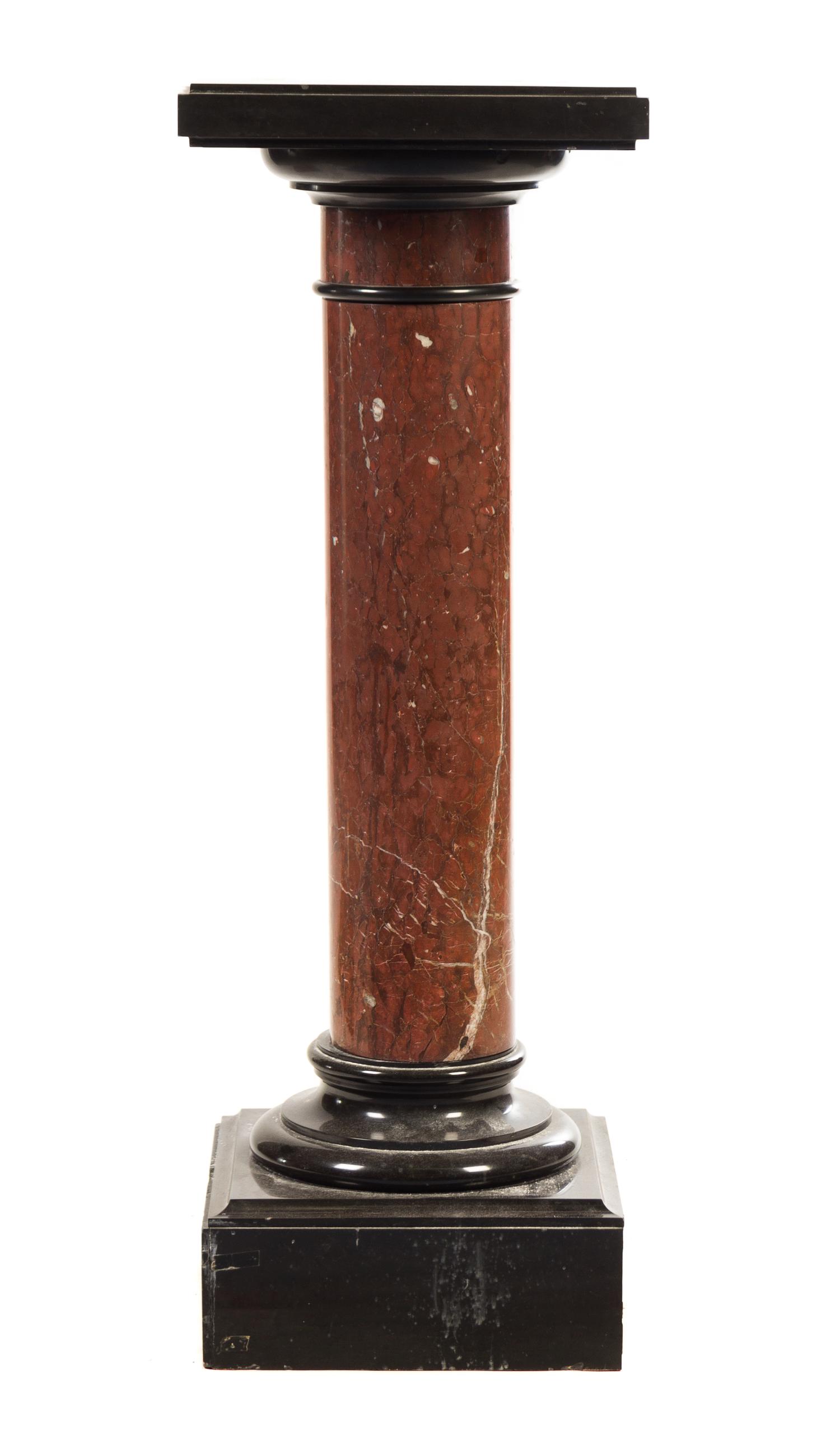 A Continental Marble Pedestal Height 41 inches.