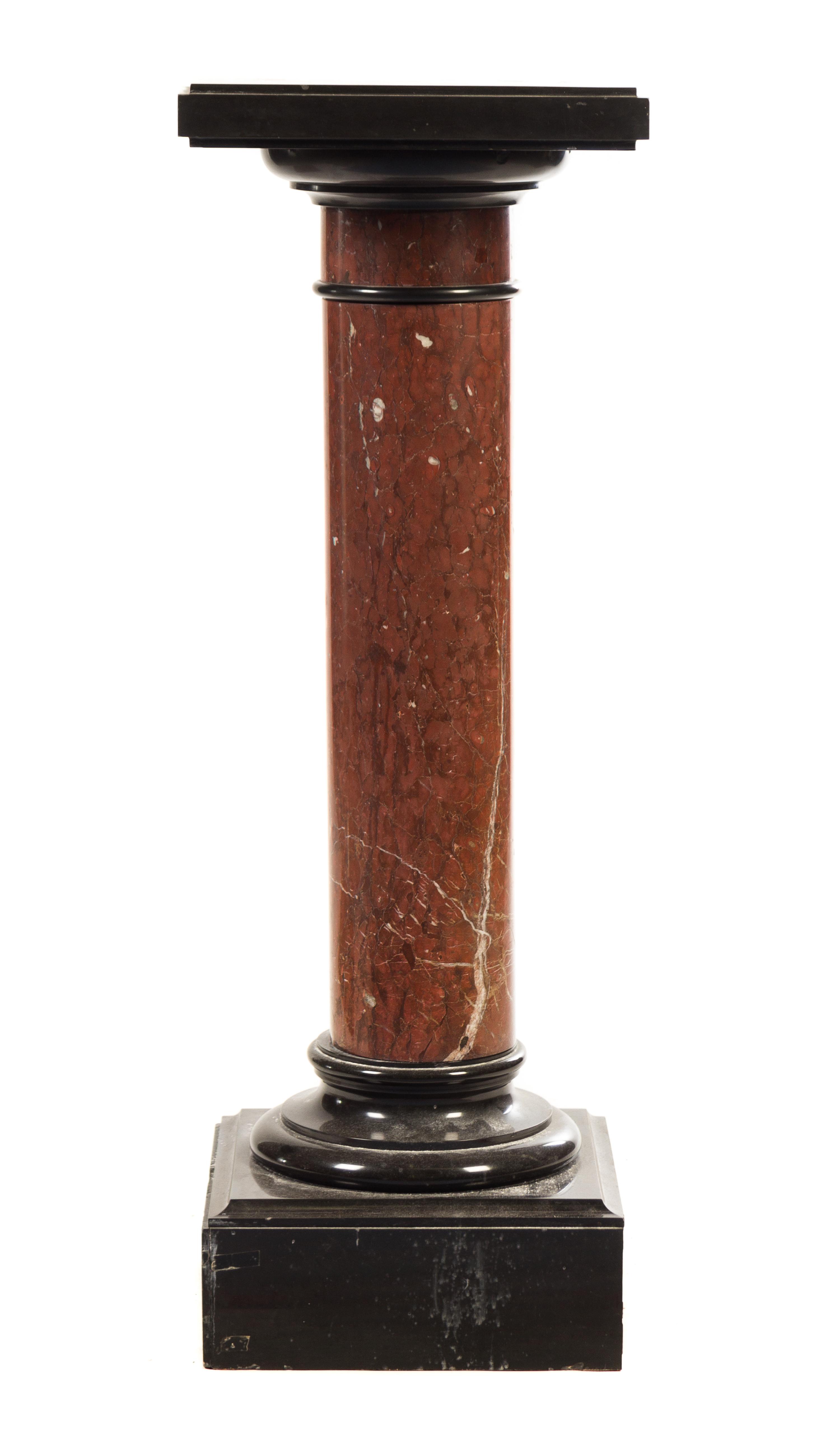 A Continental Marble Pedestal Height 41 inches.