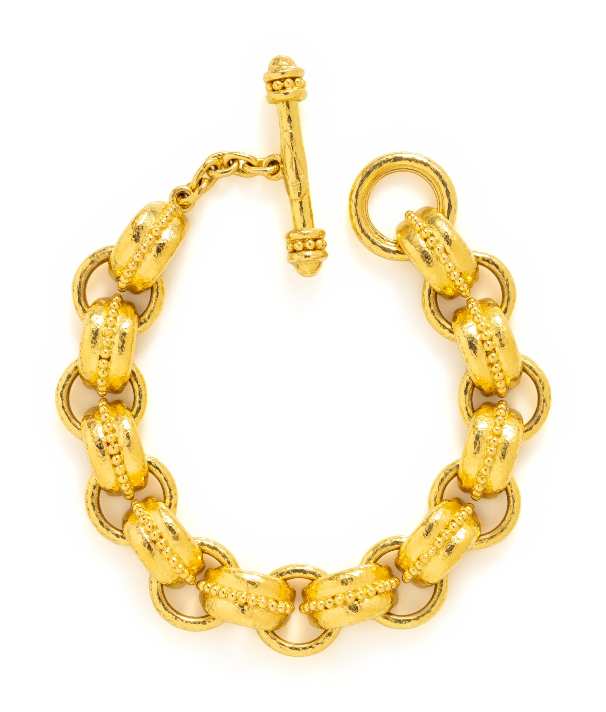 ELIZABETH LOCKE, YELLOW GOLD BRACELET