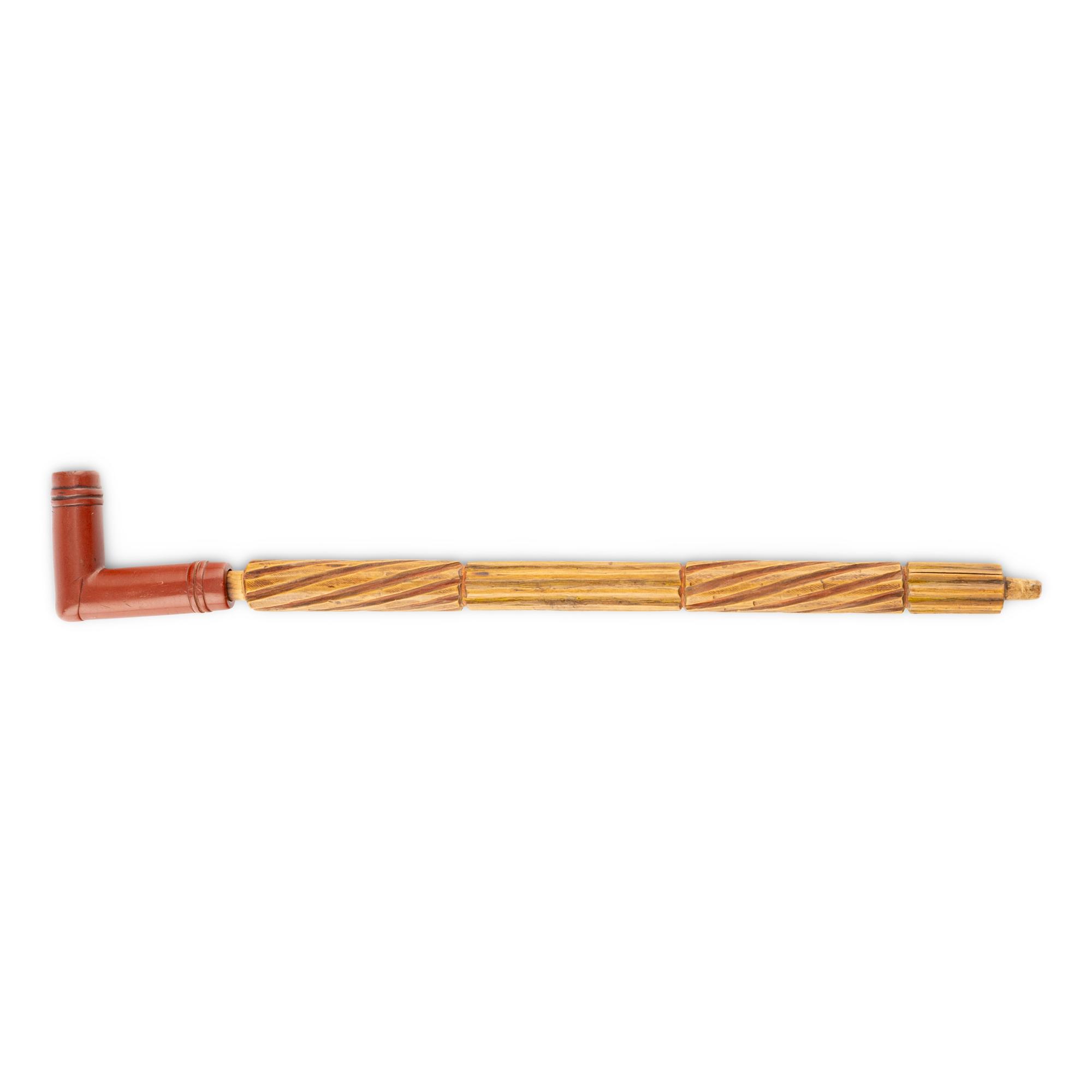 Western Great Lakes Pipe, with Decorated Stem