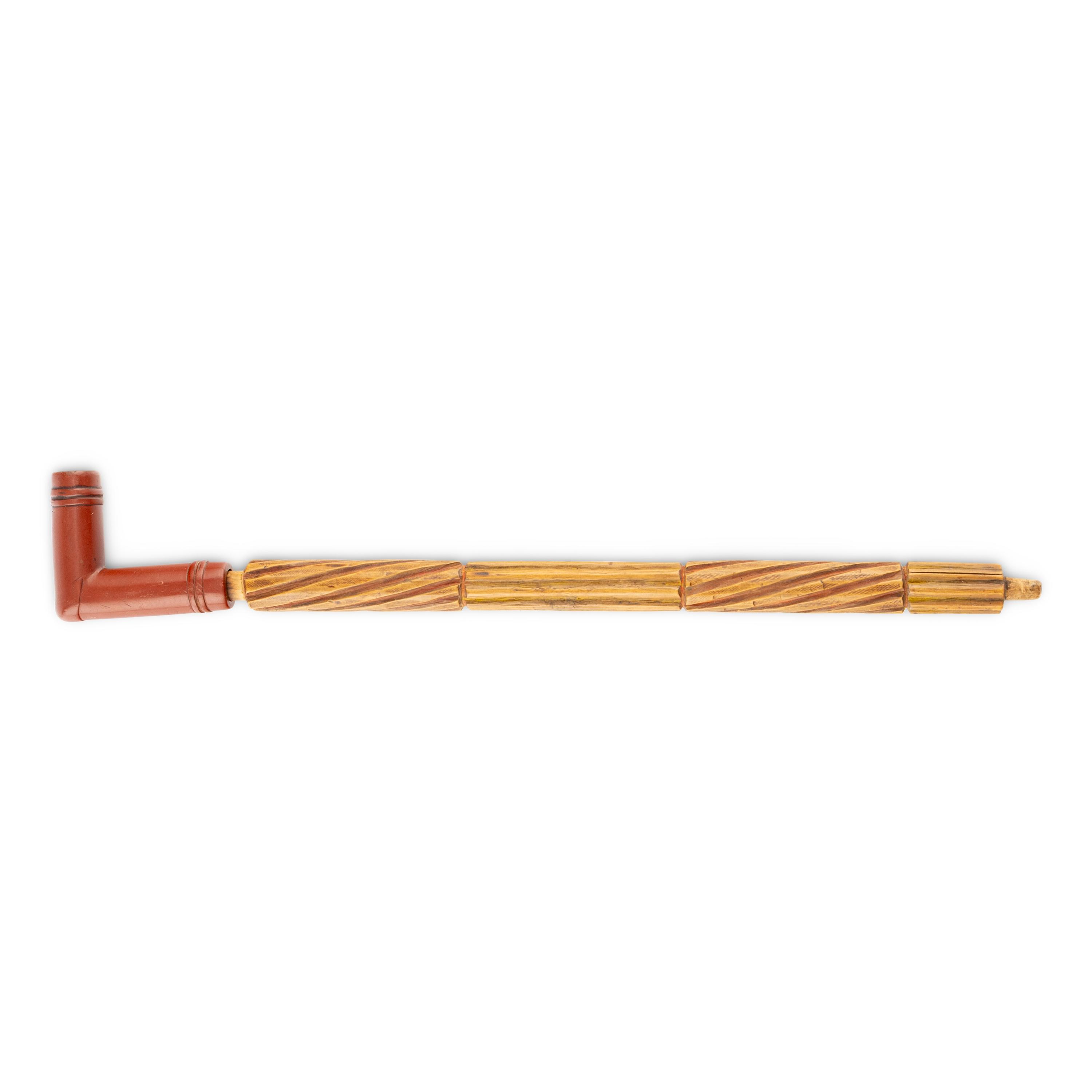Western Great Lakes Pipe, with Decorated Stem