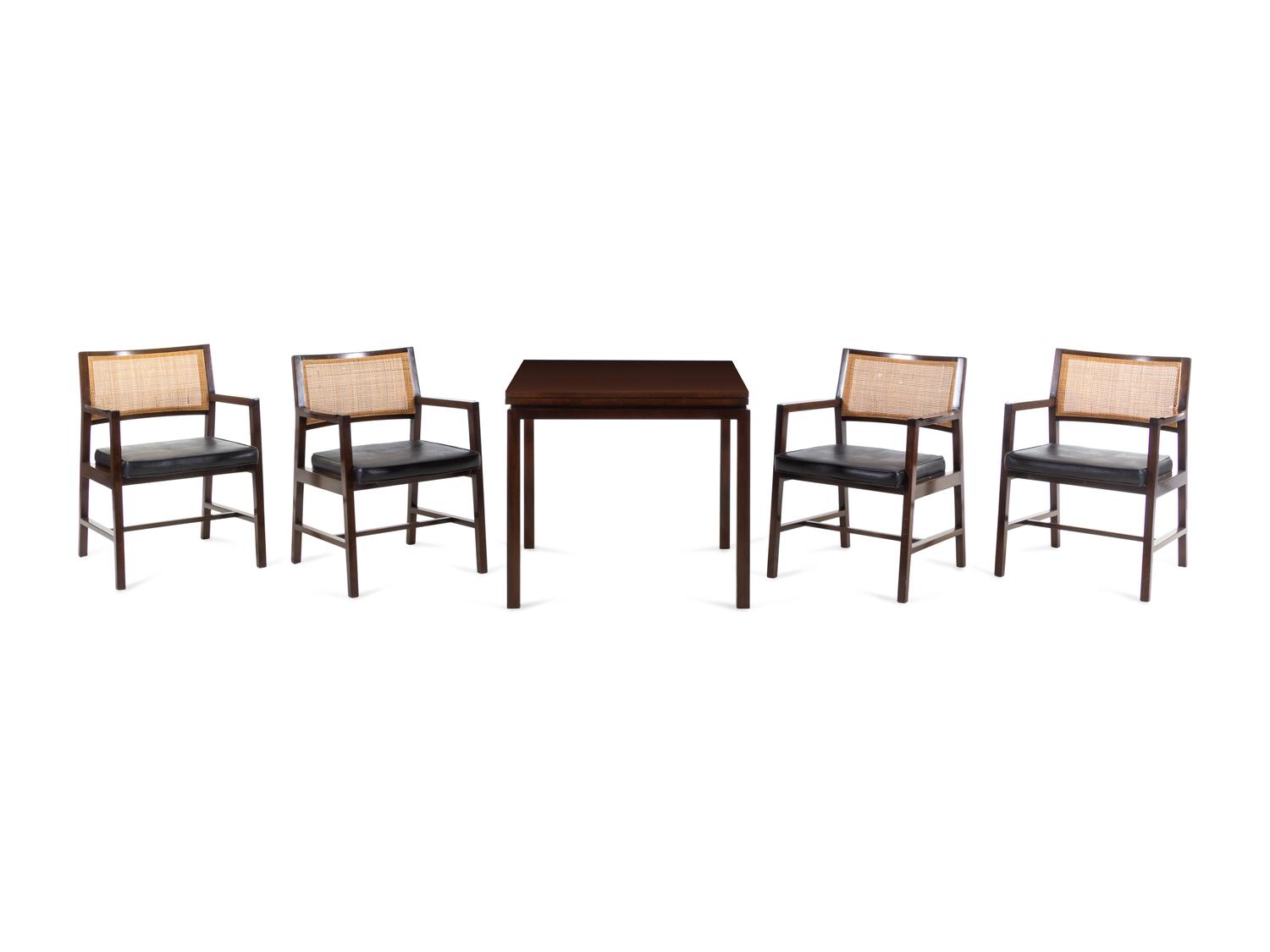 Expandable Dining Table with Four Armchairs Dunbar, USA