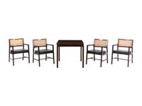 Expandable Dining Table with Four Armchairs Dunbar, USA