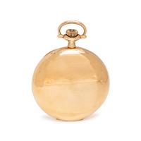 ELGIN, 14K YELLOW GOLD OPEN FACE POCKET WATCH