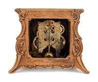 An Ansonia Minerva Gilt Metal Mantel Clock