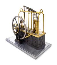 A Brass and Silvered Metal Chadburns Condensing Steam Engine