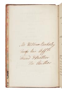 BERKELEY, Carter Burwell (1768-1839). Tentamen medicum inaugurale, de corpore humano quaedam complectens ... Edinburgh: Adam Neill, 1793.