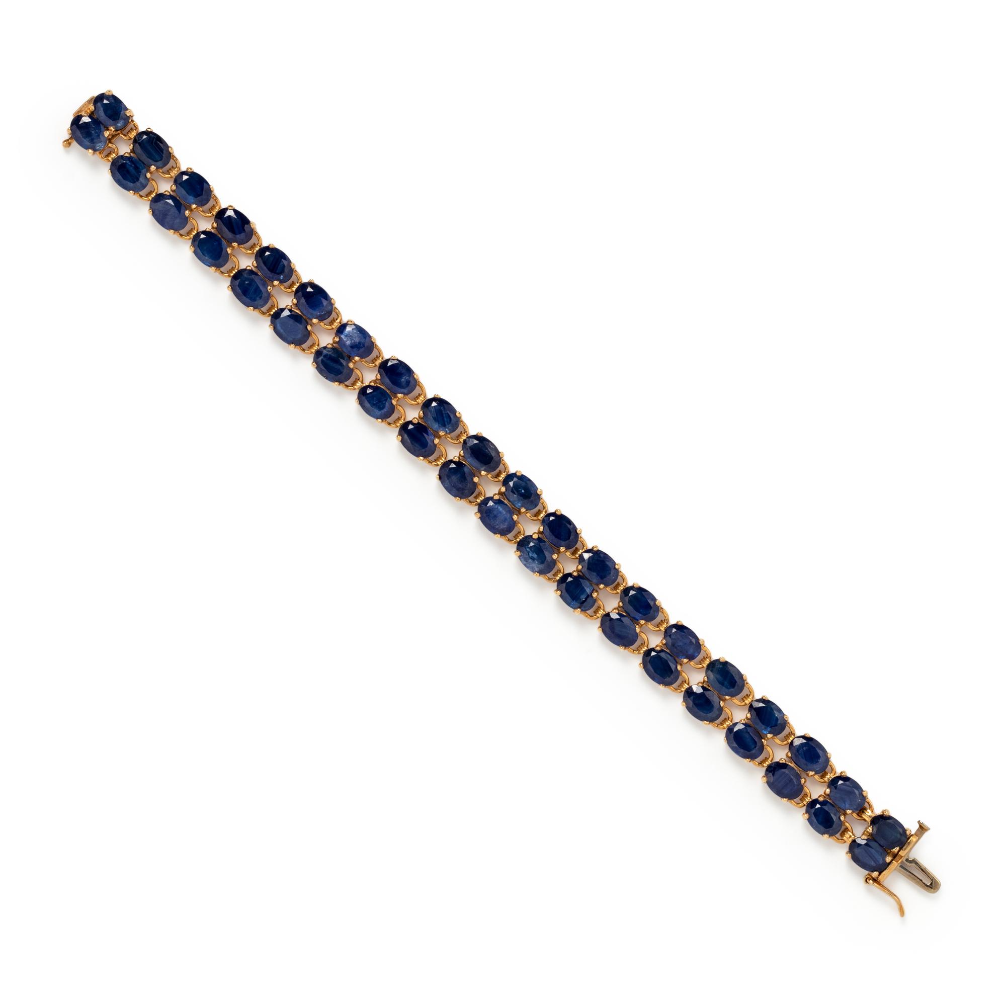 SYNTHETIC SAPPHIRE BRACELET