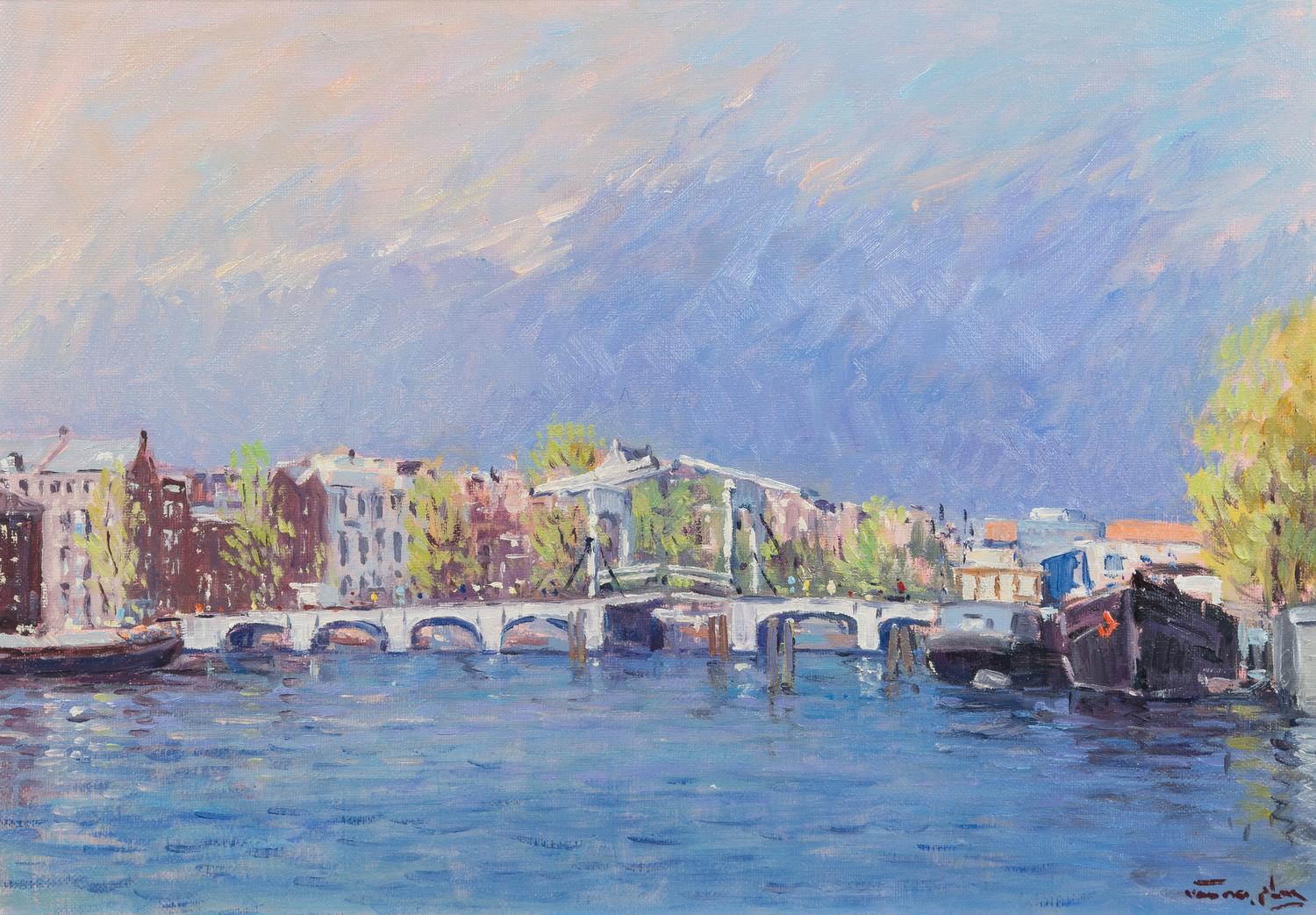 Niek van der Plas, (Dutch, b. 1954), Skinny Bridge, Amsterdam