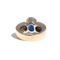 SAPPHIRE AND DIAMOND RING