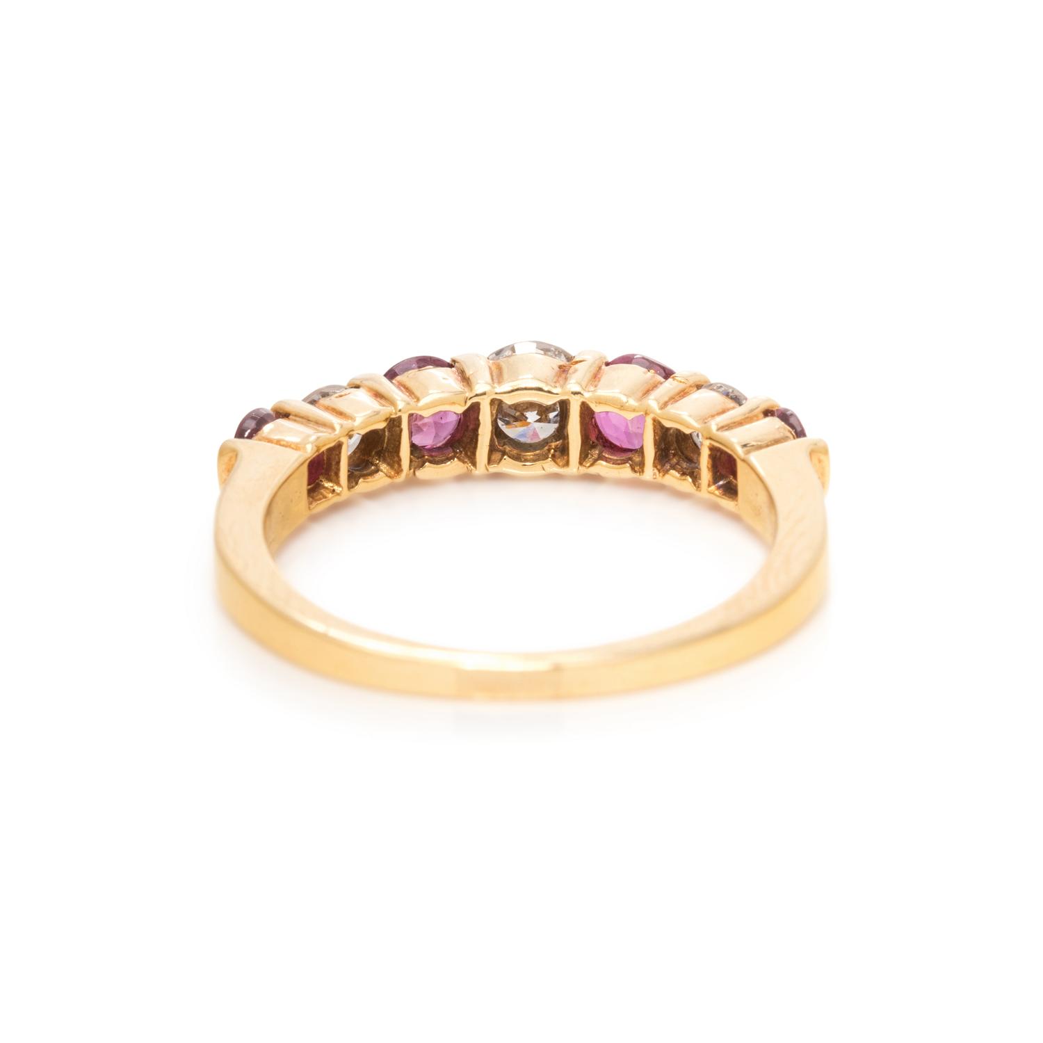 DIAMOND AND RUBY RING