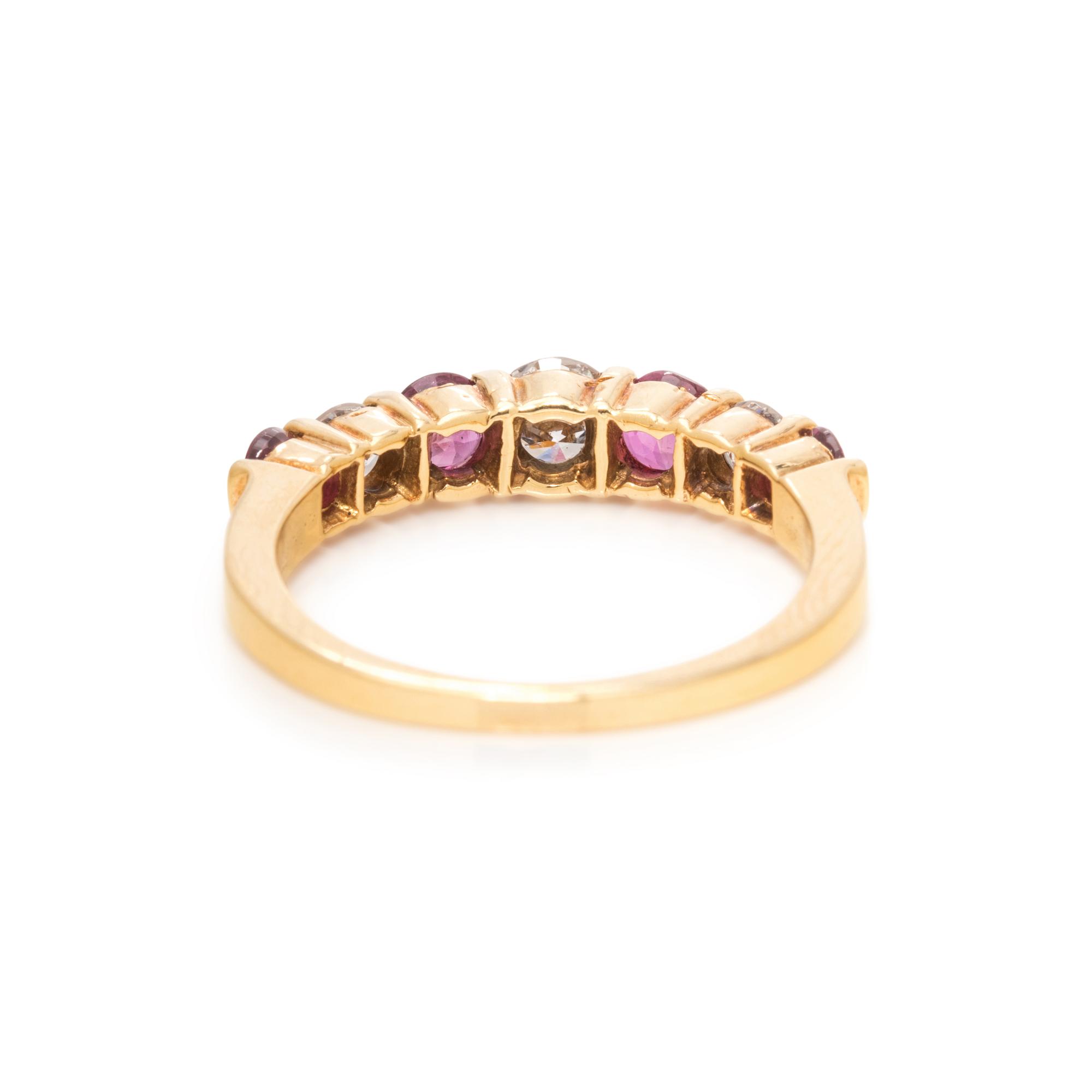 DIAMOND AND RUBY RING