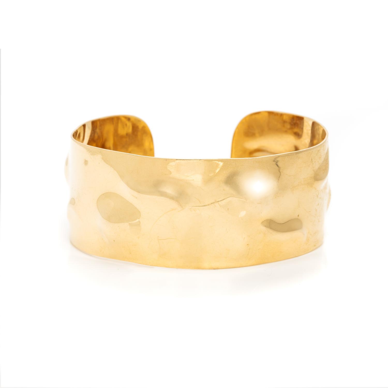 YELLOW GOLD CUFF BRACELET