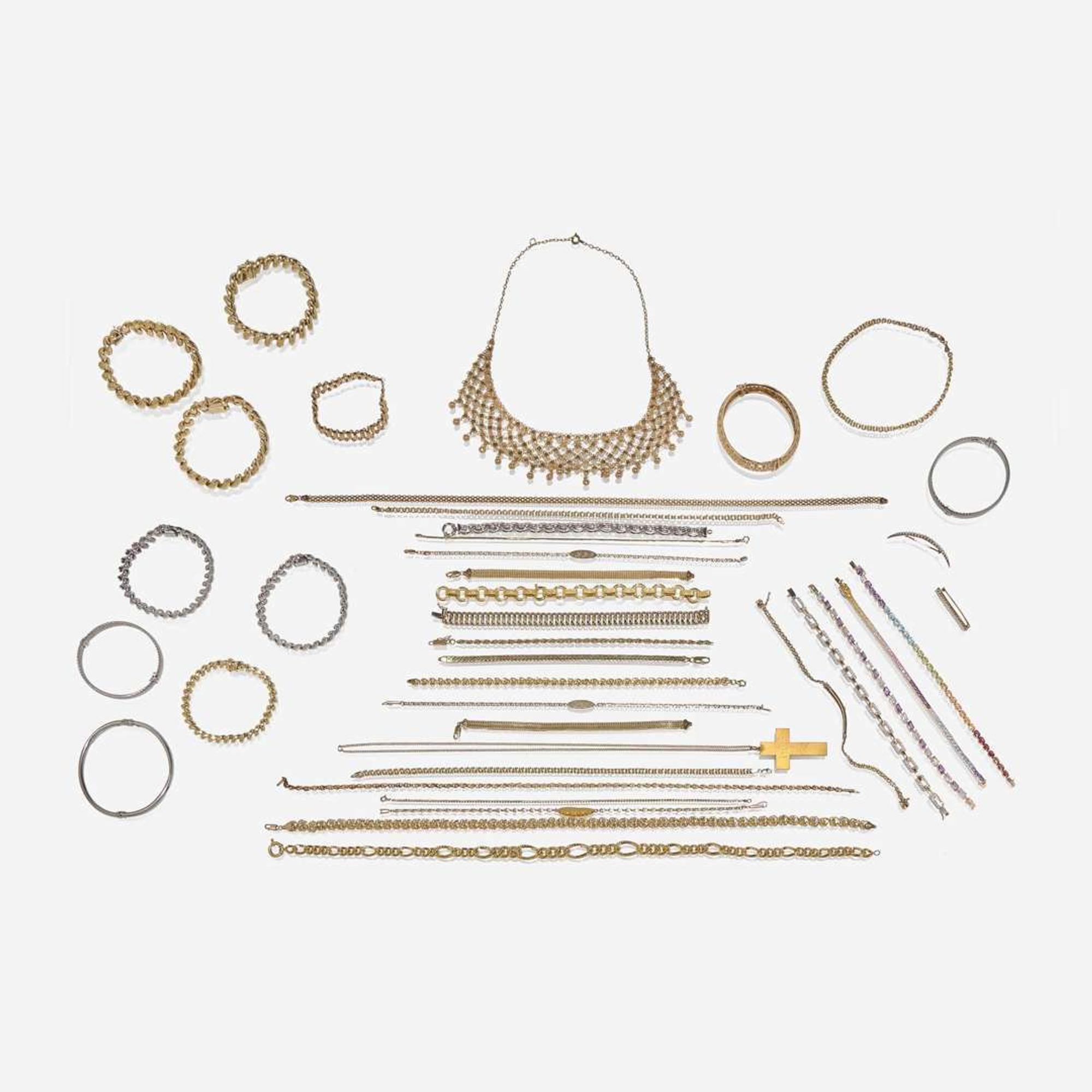 A Large Collection of 14K Gold Jewelry
