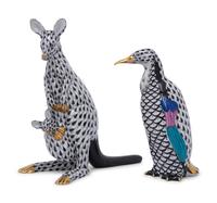 Two Herend Porcelain Animals