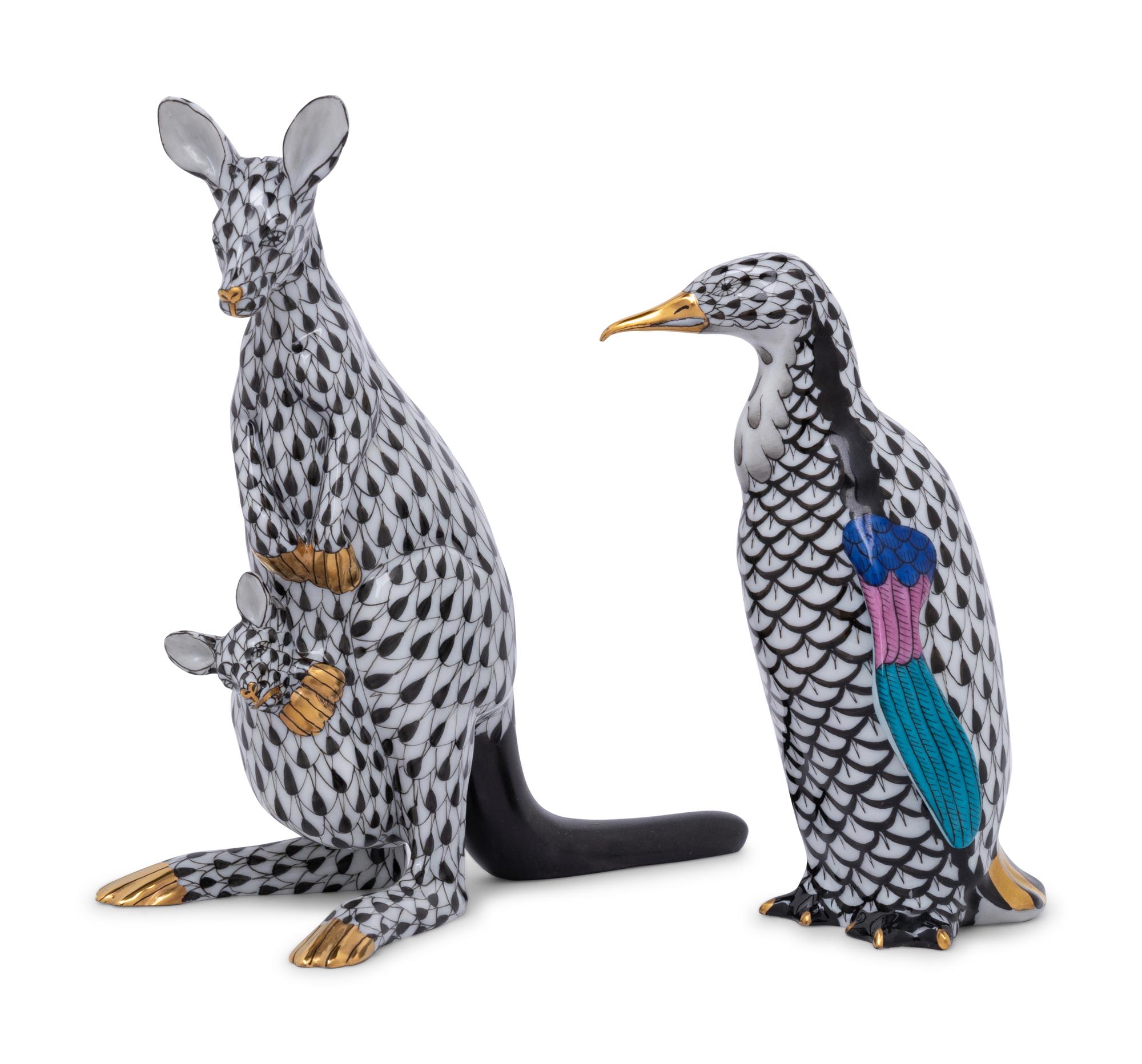 Two Herend Porcelain Animals