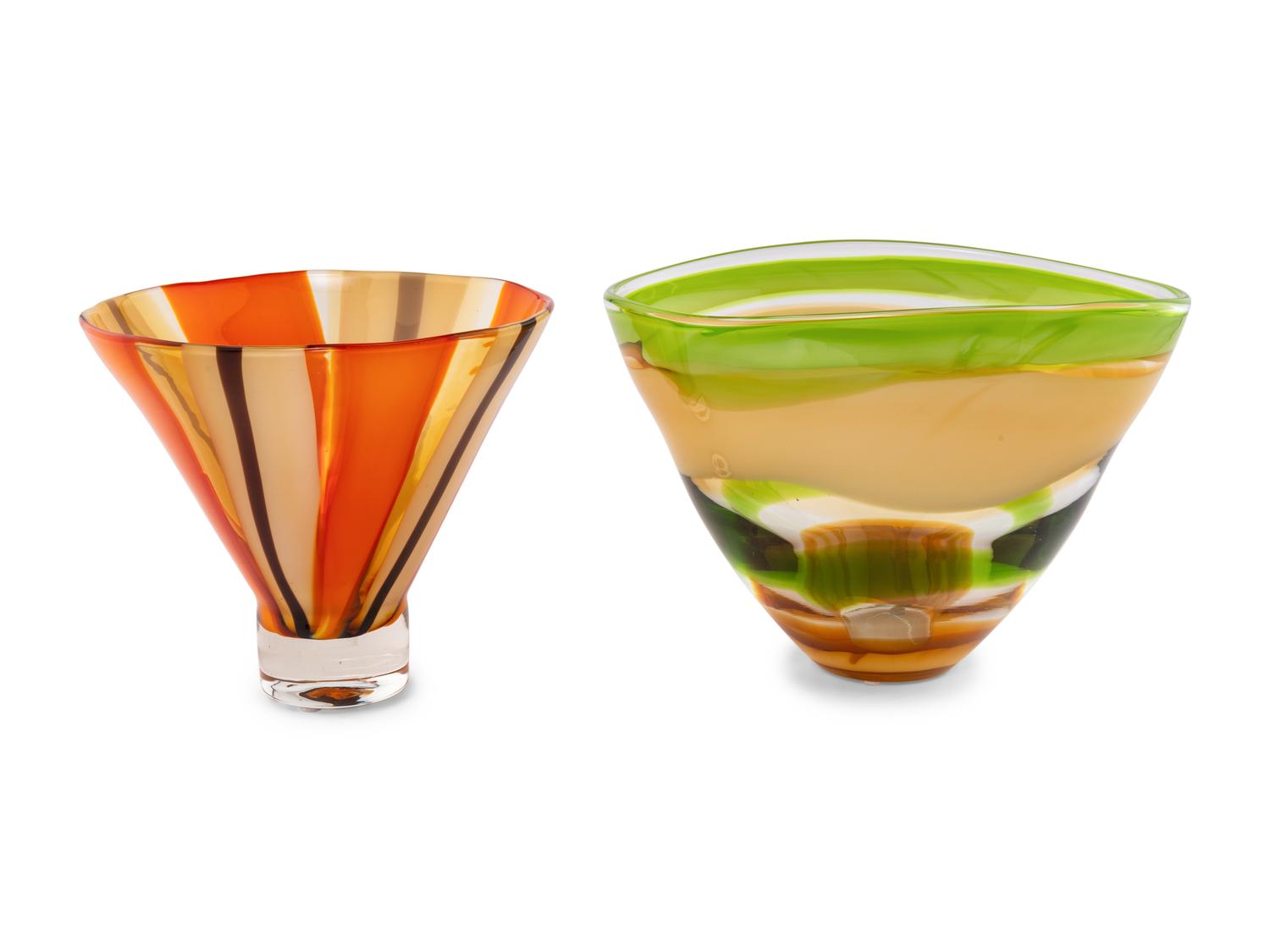 Two Contemporary Waterford Glass Vases