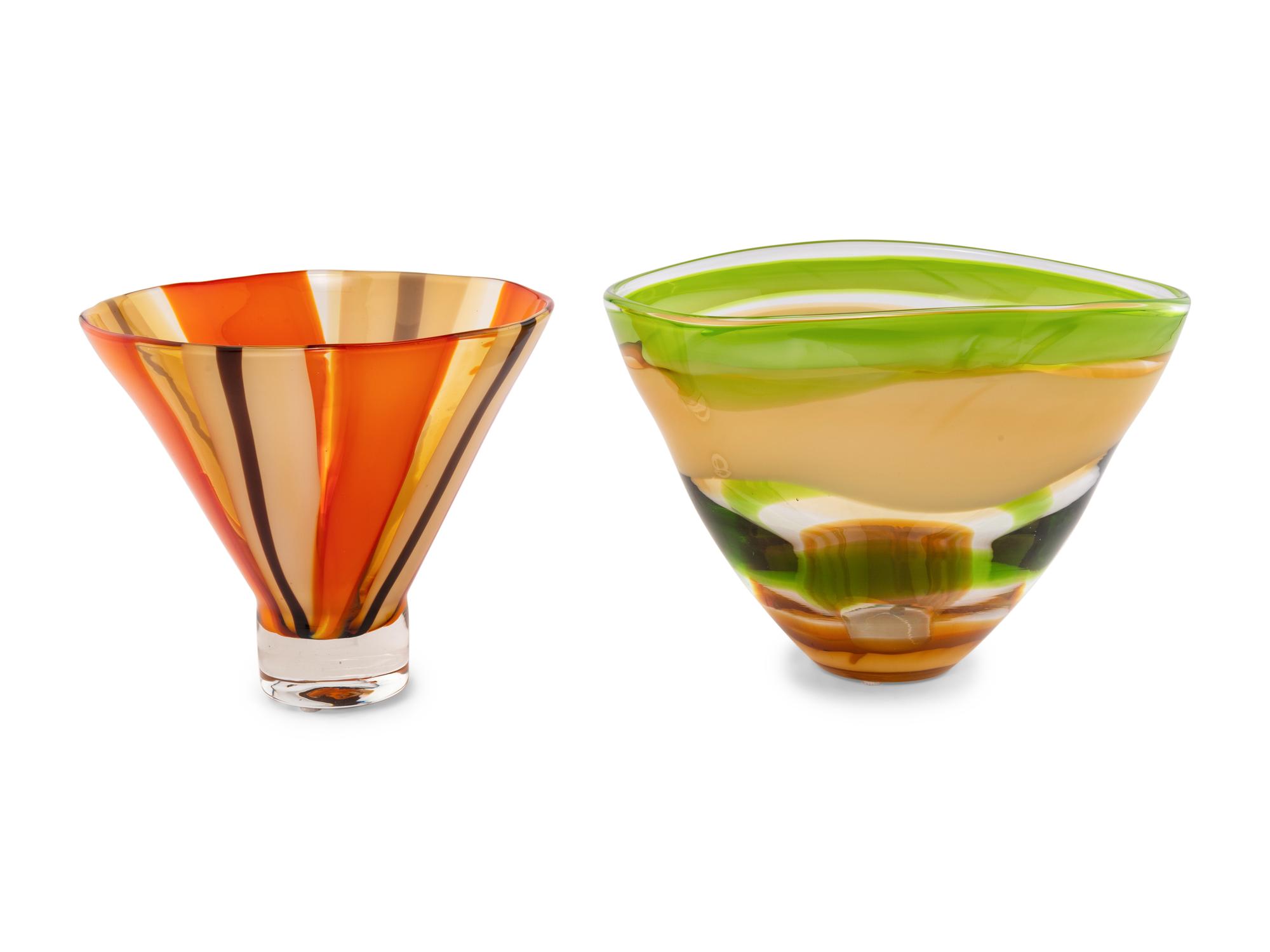 Two Contemporary Waterford Glass Vases