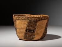 Skokomish Figural Basket, with Dogs