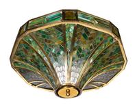 A Leaded Glass Hanging Fixture