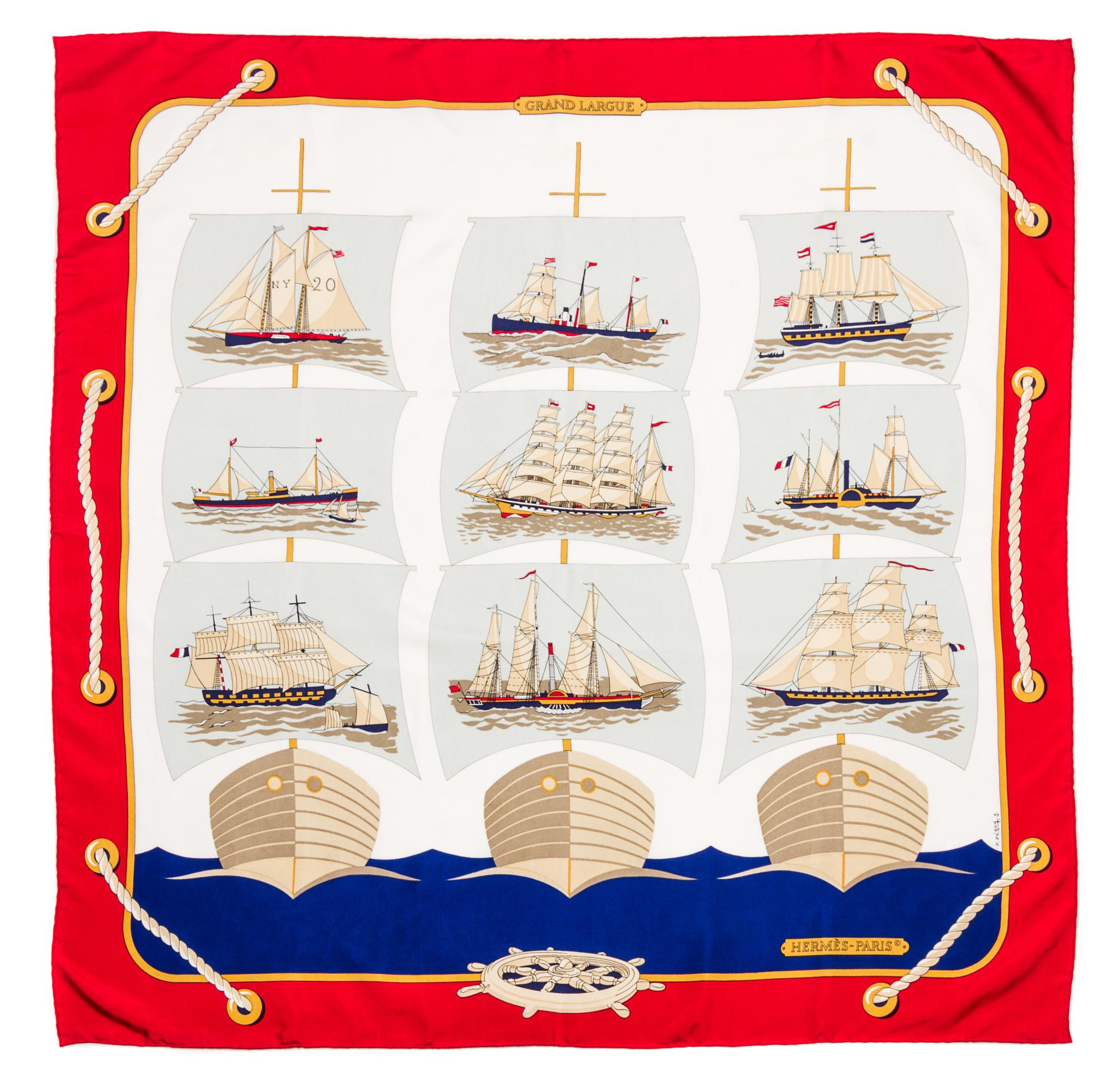 An Hermes 90cm Silk Scarf, 36"x36".