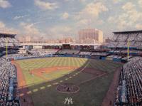 A Thomas Kincade Limited Edition Yankee Stadium Canvas Print,
