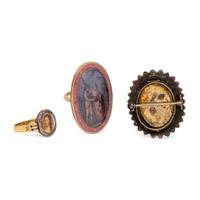 COLLECTION OF PORTRAIT JEWELRY