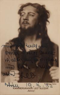 [20TH-CENTURY OPERA SINGERS]. A group of 6 photographs or photographic prints of opera singers from the 1930s, most signed, comprising images of: