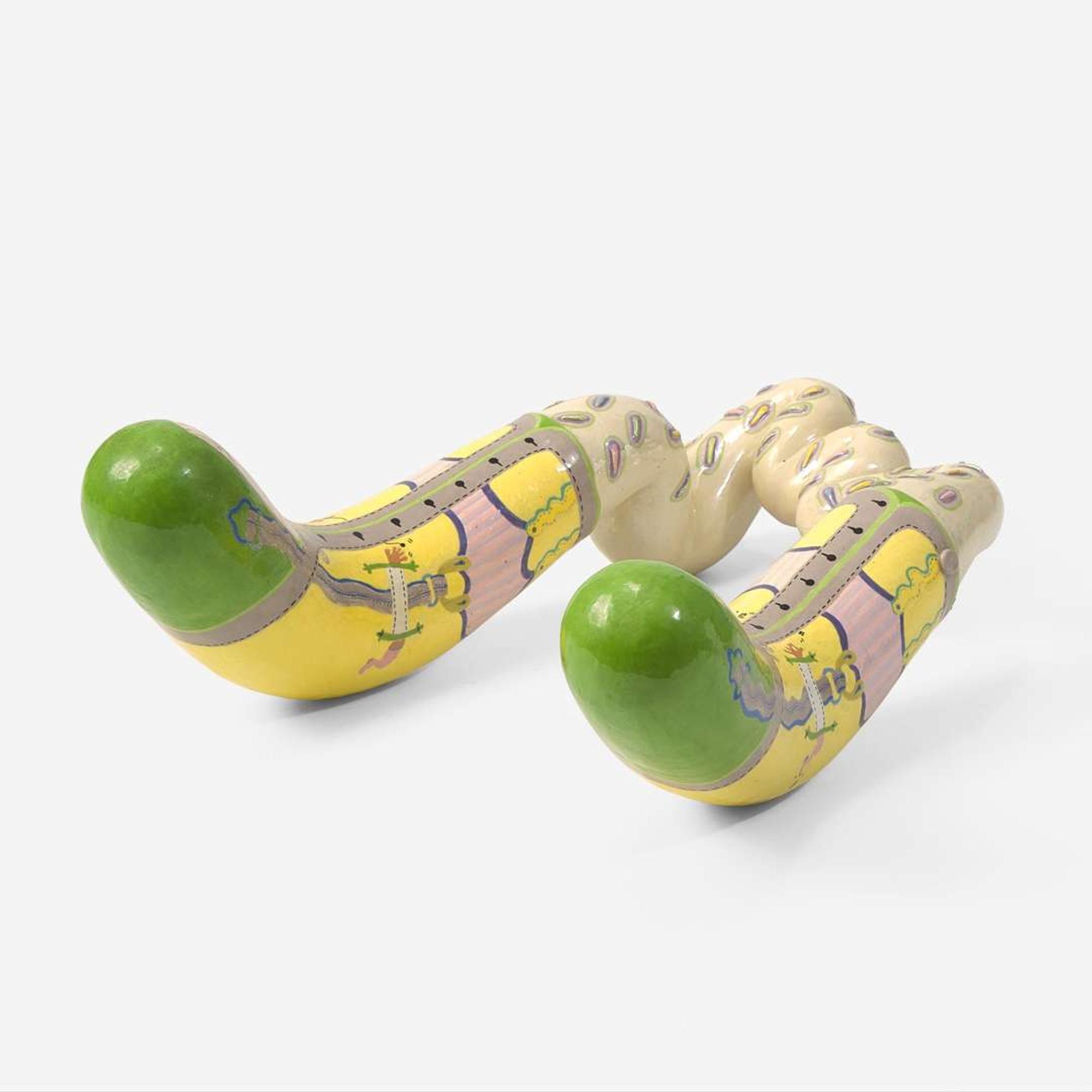 Hyacinth Kozlowski (American, 20th Century) Glazed Ceramic Sculpture, USA, circa 1974