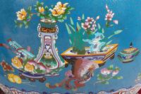 A Pair of Chinese Cloisonné Fish Bowls and Stands