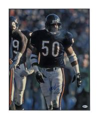 A Group of Mike Singletary Signed Autograph Items Including a Full Sized Helmet