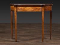 A Federal Figured and Inlaid Mahogany Games Table