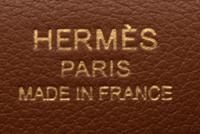 HERMÈS MINI 24/24 IN GOLD EVERCOLOR AND SWIFT WITH GOLD HARDWARE