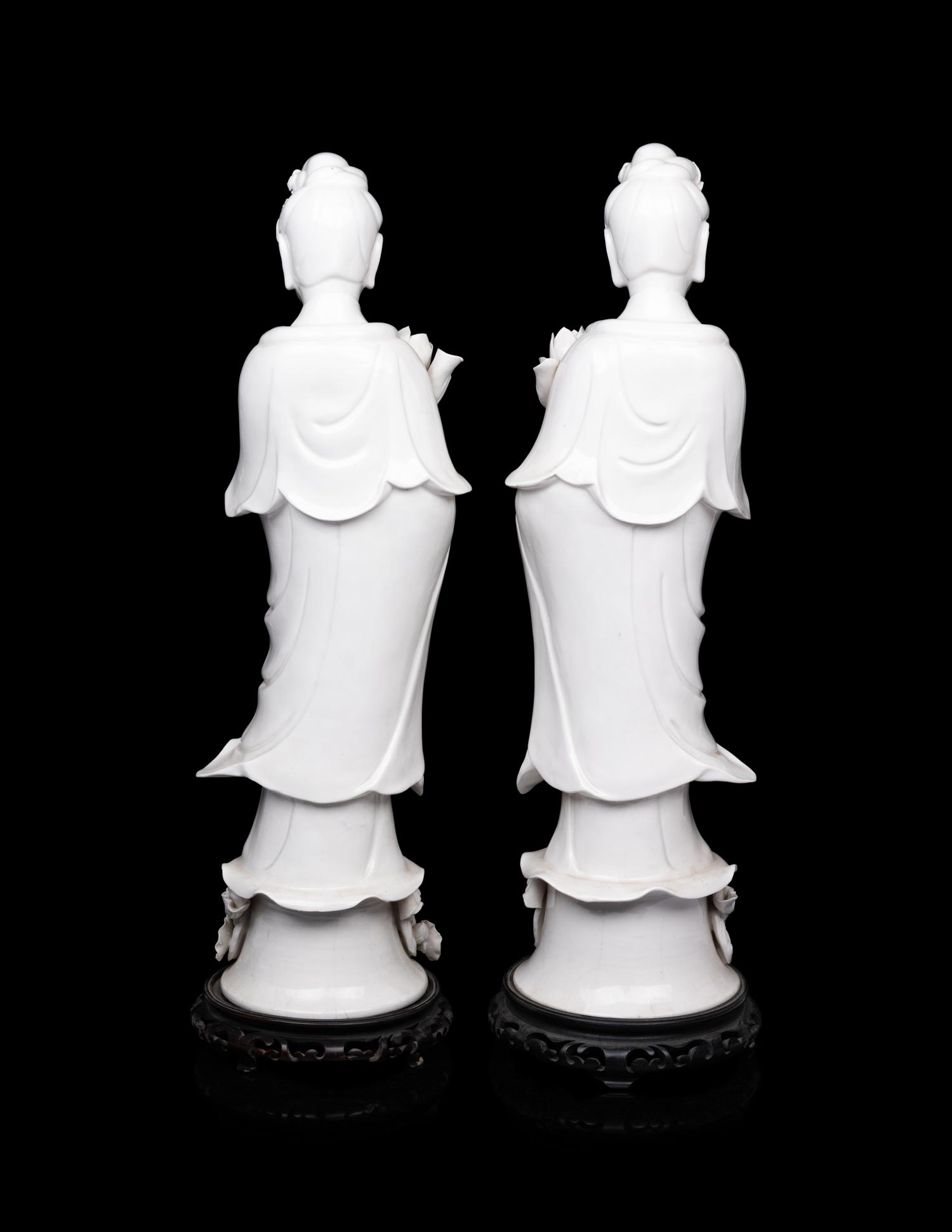A Pair of Blanc-De-Chine Figures