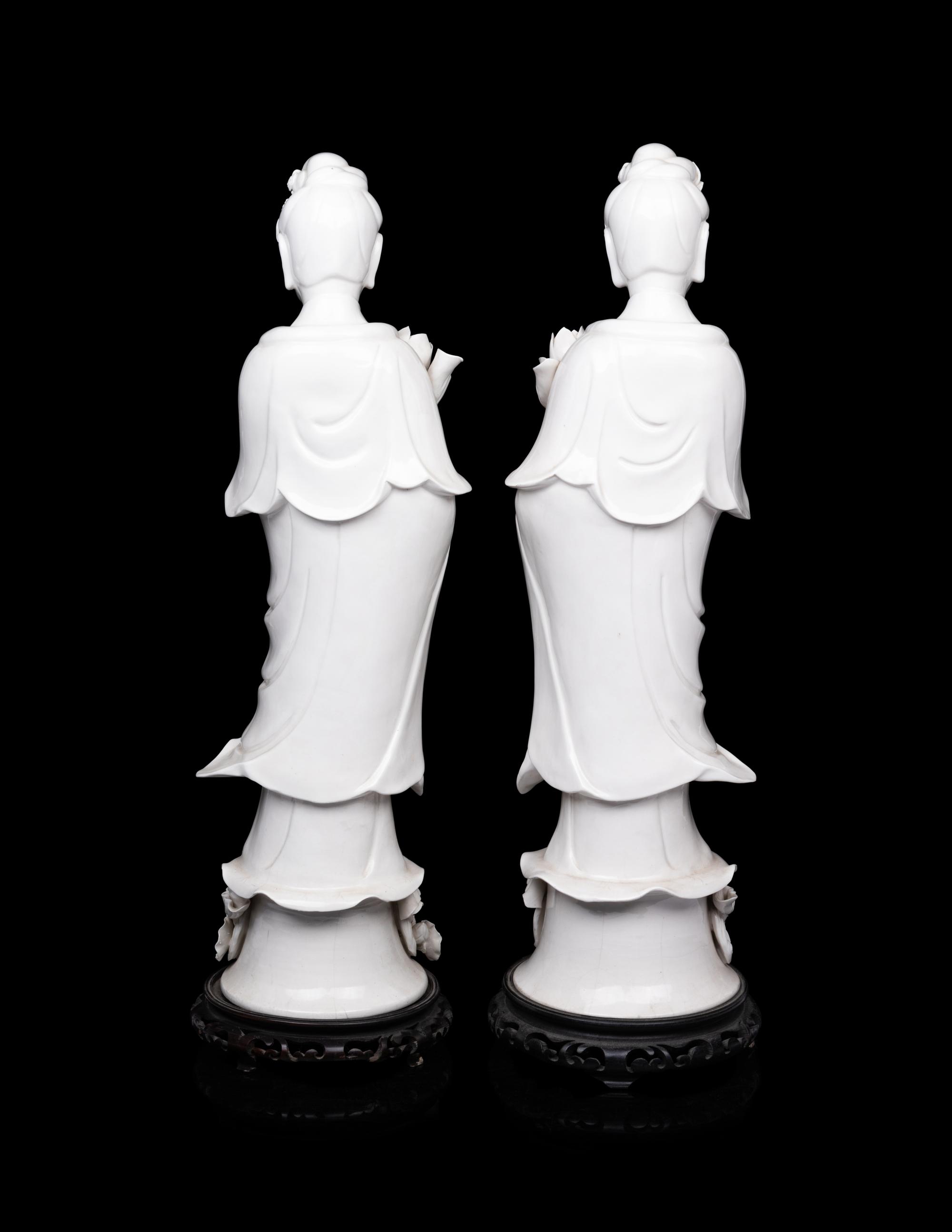A Pair of Blanc-De-Chine Figures