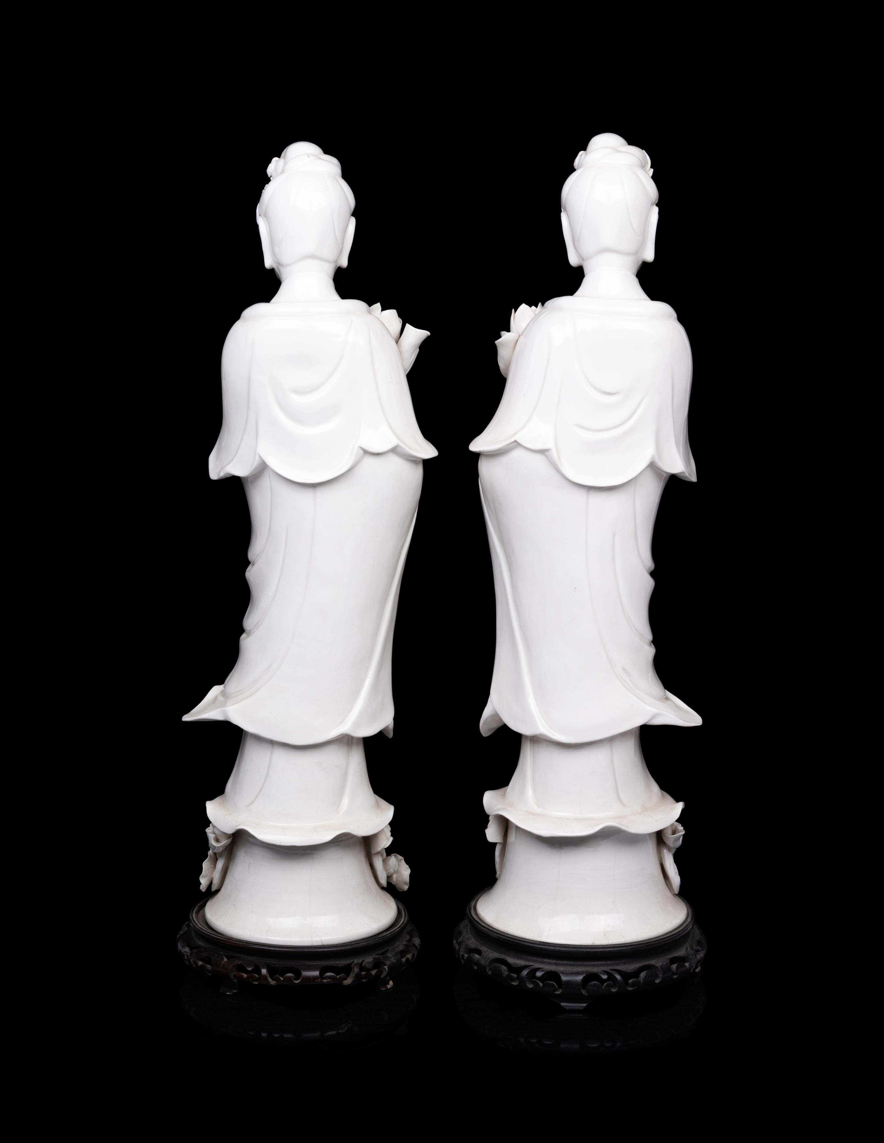 A Pair of Blanc-De-Chine Figures