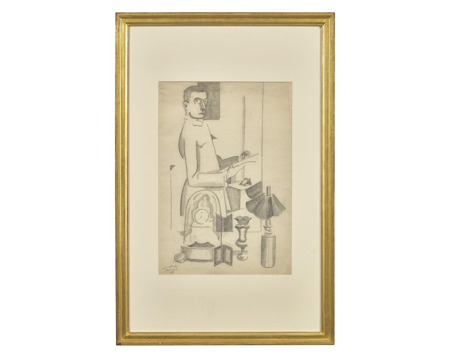Le Peintre dans son Atelier (Autoportrait) , 1918