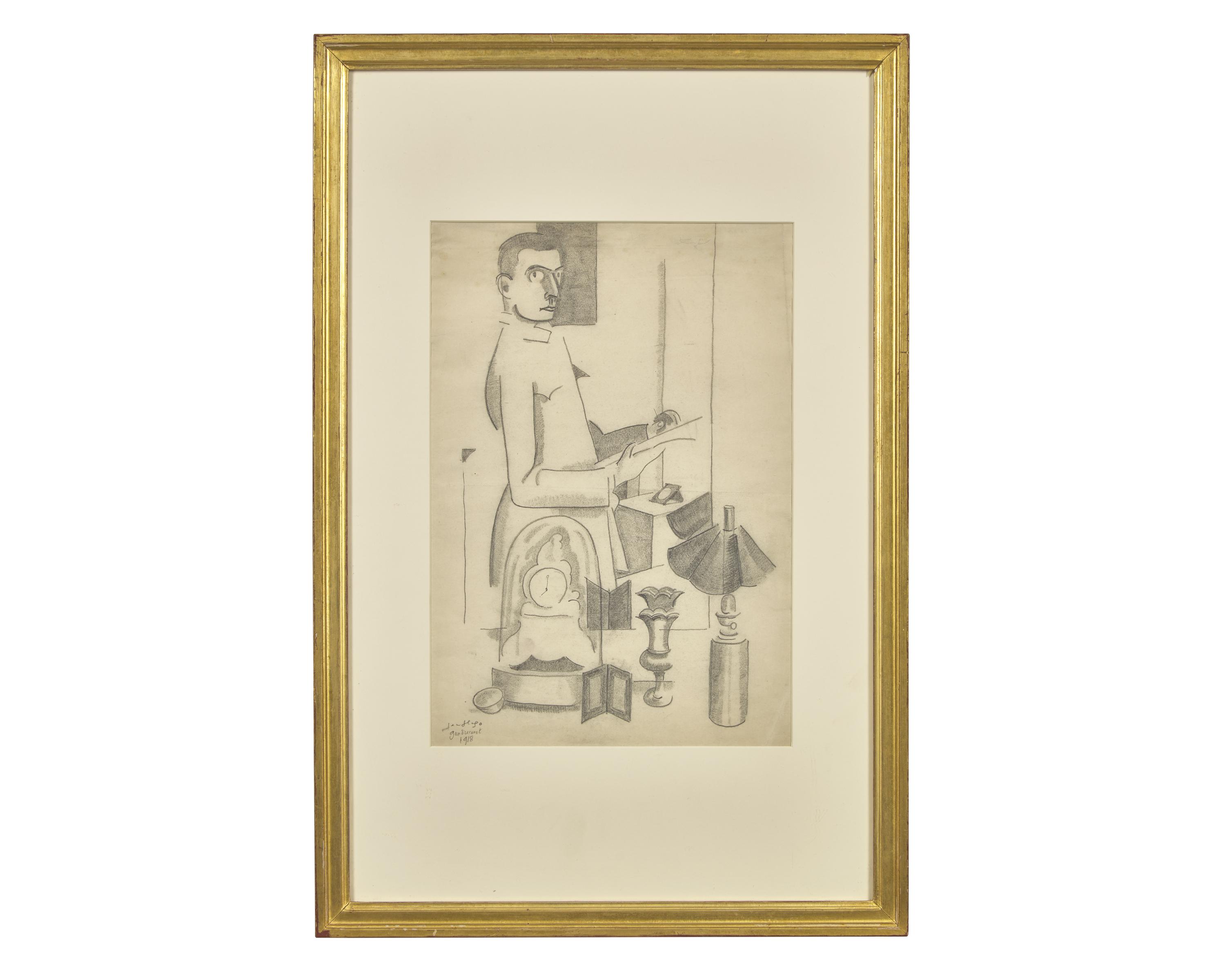 Le Peintre dans son Atelier (Autoportrait) , 1918