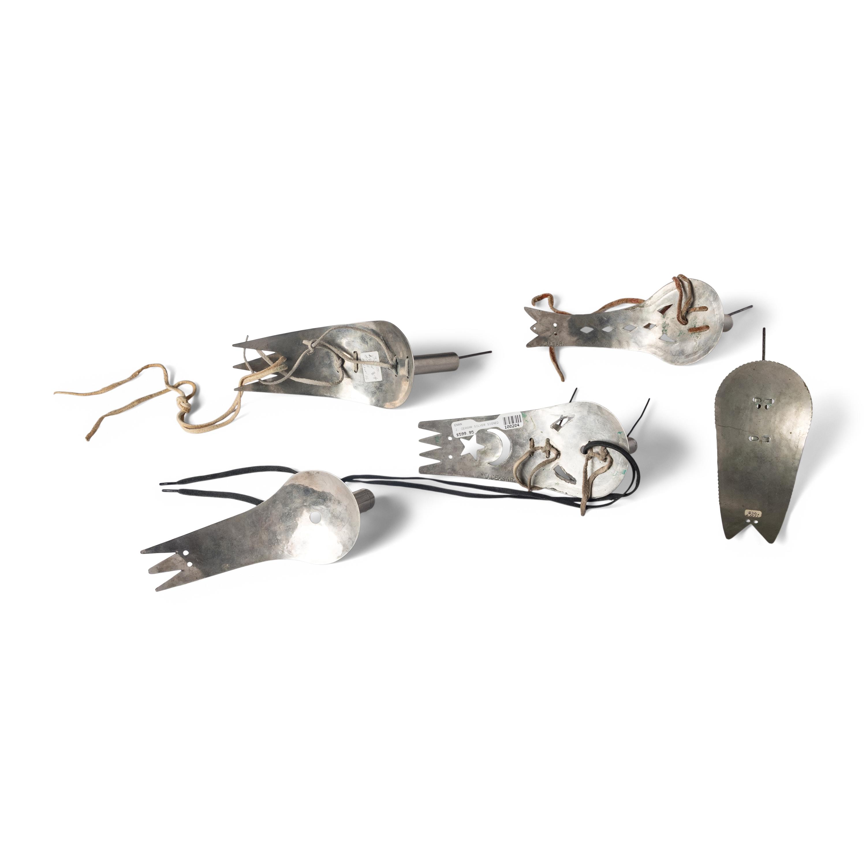 Pawnee German Silver Roach Spreaders, Caesar Family